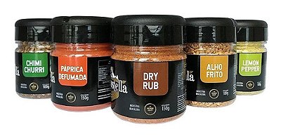 Kit Temperos Para Churrasco Campostella