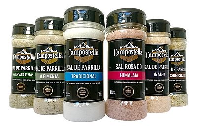 Kit Sal De Parrilla Para Churrasco + Sal Rosa Campostella