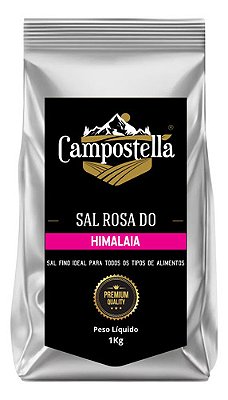 Sal Rosa Do Himalaia Fino Puro 1kg Campostella Premium