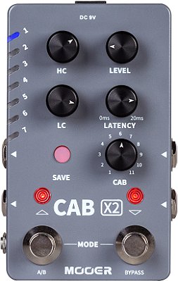 Pedal Simulador de Gabinete Mooer Cab X2 M724 - Stereo IR