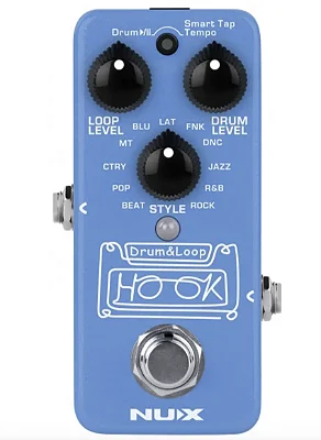 Pedal de Bateria e Loop NUX Hook Drum & Loop - NDL-3