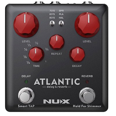 Pedal de Delay e Reverb Vintage – NUX ATLANTIC
