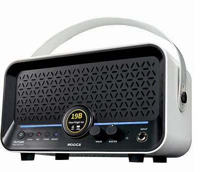 Amplificador Inteligente MOOER FUTURE F15i LI BRANCO - Cria sozinho por IA a cadeia de efeitos e Separa tracks de audio (Stems)