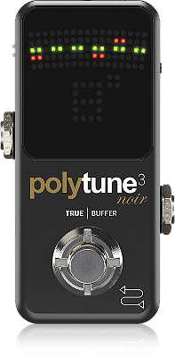 PEDAL AFINADOR POLIFÔNICO - TC ELECTRONIC POLYTUNE 3 NOIR