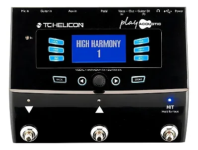 Pedaleira Multi-efeito para Acústico e Voz - TC Helicon Play Acoustic