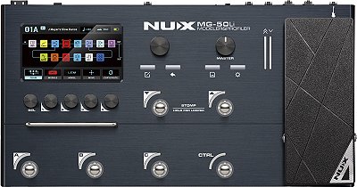 PEDALEIRA PARA GUITARRA E BAIXO NUX MG50 LI - COR DARK BLUE