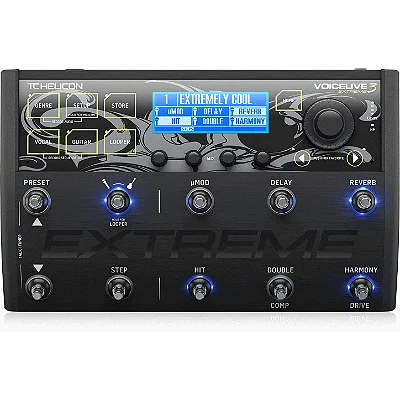 Pedaleira incomparável para Voz - TC HELICON VOICE LIVE 3 EXTREME
