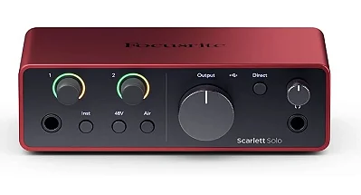 Interface de Audio Focusrite Scarlett Solo 4a. Geração
