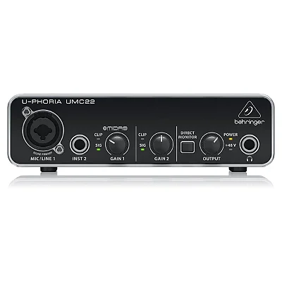 Interface de Áudio 2 canais - Behringer UMC22