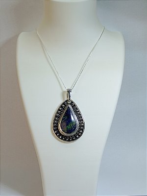 Pingente Gota Azurita