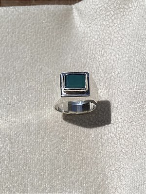 Anel Masculino Crisoprázio