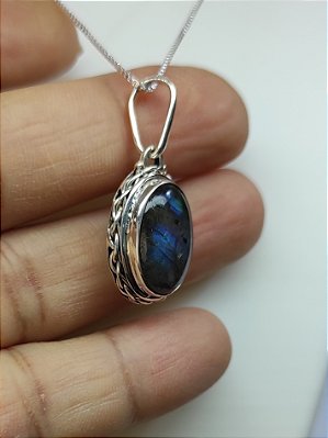 Pingente Labradorita Azul P