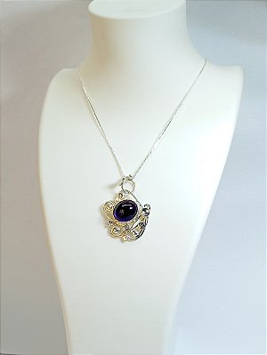 Pingente Ametista Barroco