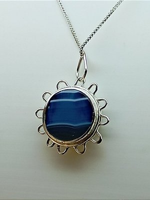 Colares Ágata Azul, Ágata de Fogo