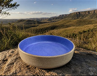 Saladeira/ Travessa/ Refratário Azul Violeta -30 cm