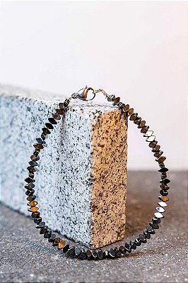 Pulseira hematita triangular