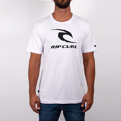 Camiseta Rip Curl Icon Tee Masculina Branco