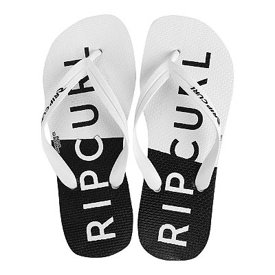 Chinelo Rip Curl Half Rip Branco/Preto