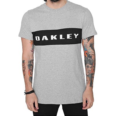 Camiseta Oakley Sport Tee Masculina Cinza Claro