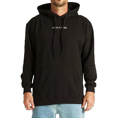 Moletom Volcom Fechado Signature Masculino Preto