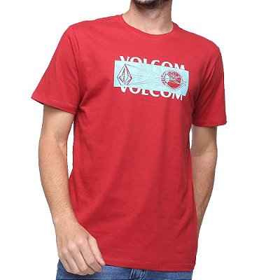 Camiseta Volcom Eye Masculina Vermelho