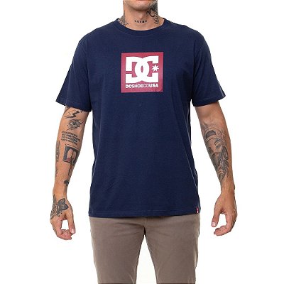 Camiseta DC Shoes Square Star Masculina Azul Marinho