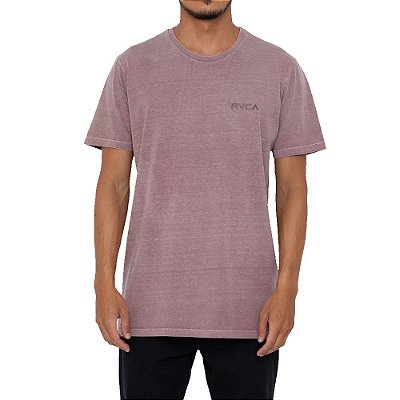 Camiseta RVCA Small Pigment Dye Masculina Marrom