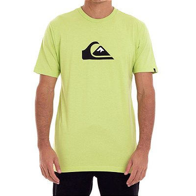 Camiseta Quiksilver Comp Logo Color Masculina Verde Claro