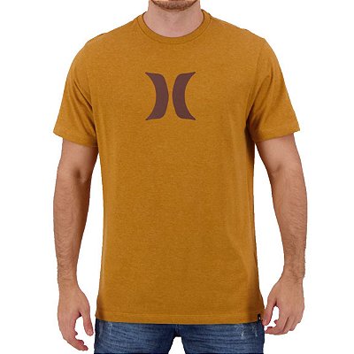 Camiseta Hurley Silk Icon Masculina Caqui