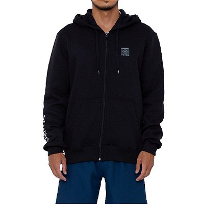 Moletom RVCA Aberto Swift Hoodie Box Masculino Preto