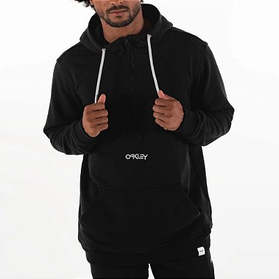 Moletom Oakley FP Half Zip Pullover Masculina Preto