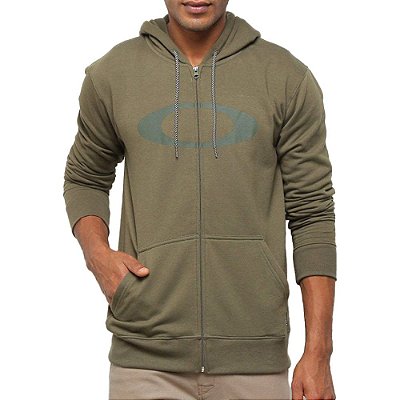 Moletom Oakley Aberto Ellipse F/Z Hoodie Masculino Verde