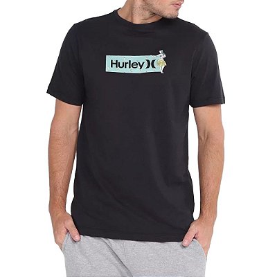 Camiseta Hurley Silk O&O Box Windansea Masculina Preto