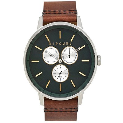 Relógio Rip Curl Detroit Multieye Leathe Masculino Emerald Green