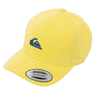 Boné Quiksilver Aba Curva Snap Washing Amarelo