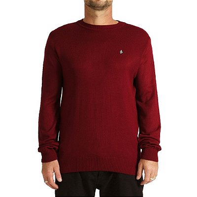 Suéter Volcom Tricot Classic Stone Masculino Vinho