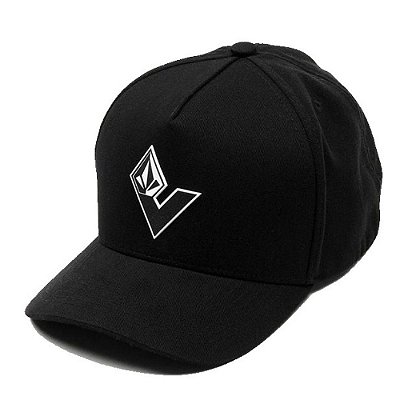 Boné Volcom Aba Curva Burnward Preto