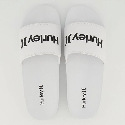 Chinelo Slide Hurley One&Only Branco/Branco