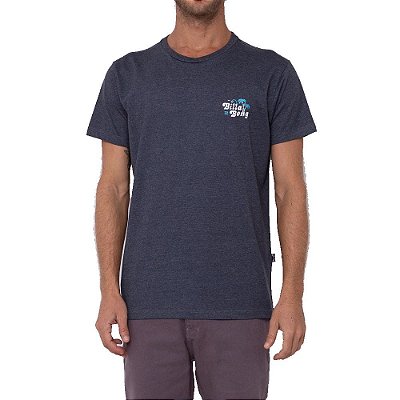 Camiseta Billabong Tanzania Masculina Cinza Escuro