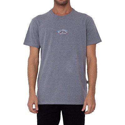 Camiseta Billabong Arch II Masculina Cinza Mescla