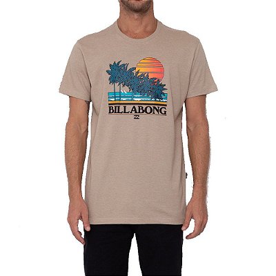 Camiseta Billabong Club Tropix Masculina Caqui