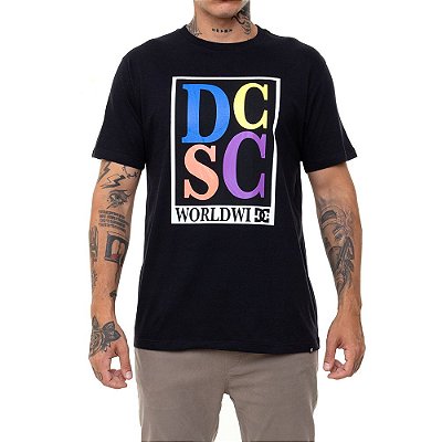 Camiseta DC Shoes Big Caps Masculina Preto