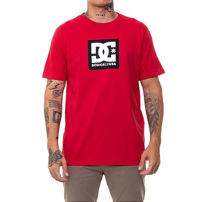 Camiseta DC Shoes Square Star Masculina Vermelho