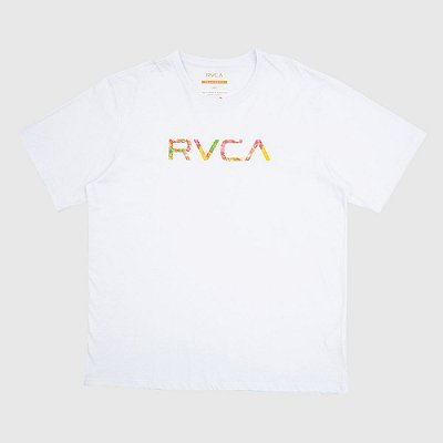 Camiseta RVCA Big RVCA Wonder Plus Size Masculina Branco