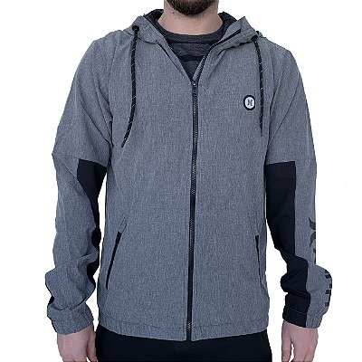 Jaqueta Hurley Windbreaker Master Masculina Cinza