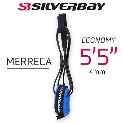 Leash Silverbay Economy Merreca 5'5 4mm Preto/Azul