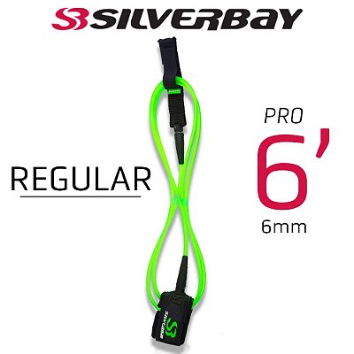 Leash Silverbay Pro Regular 6' 6mm Verde