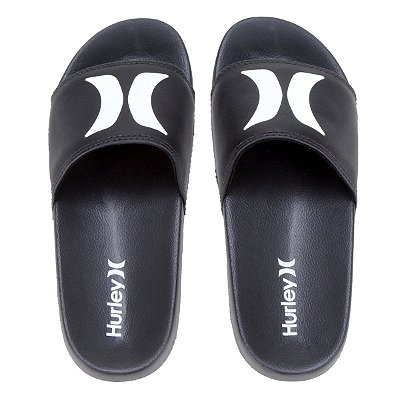 Chinelo Slide Hurley Icon Preto/Preto