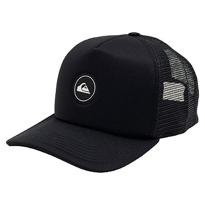 Boné Quiksilver Aba Curva Trucker Patch Preto