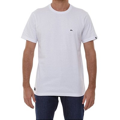 Camiseta Quiksilver Patch Logo Masculina Branco